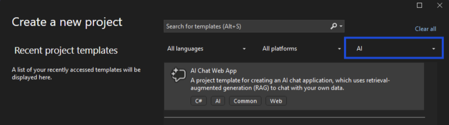 一键创建 AI 聊天机器人，微软“Microsoft.Extensions.AI”.NET 库新增高度可自定义模版图片